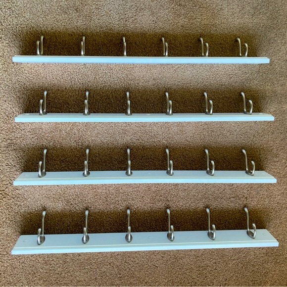 Coat racks heavy duty hooks lot of 4 - Picture 8 of 13
